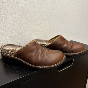 UGG Australia Kohala Clogs Mules Womens Size US 8‎ EU 39 Leather Sheepskin 5135